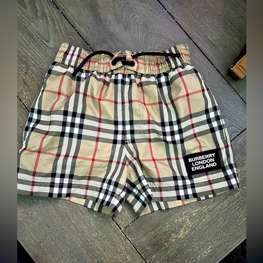 Boys Burberry swimming trunks 4T